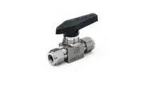 Шаровой кран AMFLO, SS-BV11,  прямой, нержавеющий SS316L, 206 bar, 2-х портовый / Ball valve SS-BV11 two direct ports