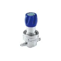 Регулятор AMFLO UHP AU24 Материал: Код ZS (Body,Gland-SUS316L;Poppet, Nozzle,Diaphragm-Hastelloy®C-22; Seat: PCTFE) ; Поверхность 0.25 um; 4х портовый, вх. давл. 159 бар, CV-0.45