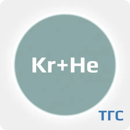 Техническая газовая смесь: Криптон (Kr) 5% в  Гелии (He) ост.  в баллоне 10 л. 150 бар.