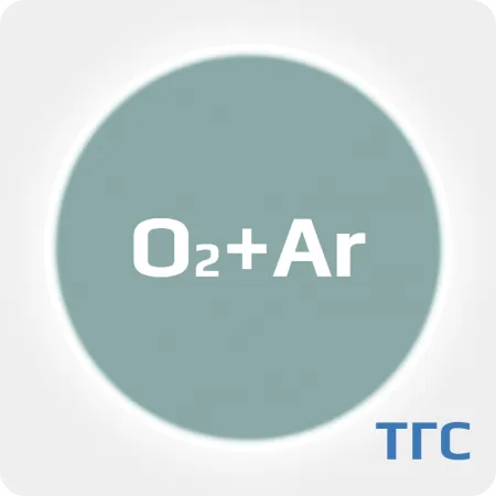 Техническая газовая смесь : Кислород (О2)20 %+ Аргон (Ar) ост. в баллоне 40 л. 150 бар. (исх. газы O2 5.5 + Ar 5.5)
