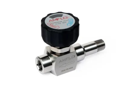 Клапан мембранный AMFLO, SS-DV10 NT4-FNT4, нержавеющий SS316L, 241 bar, 2-х портовый, соединения вх. MNPT 1/4, вых FNPT 1/4